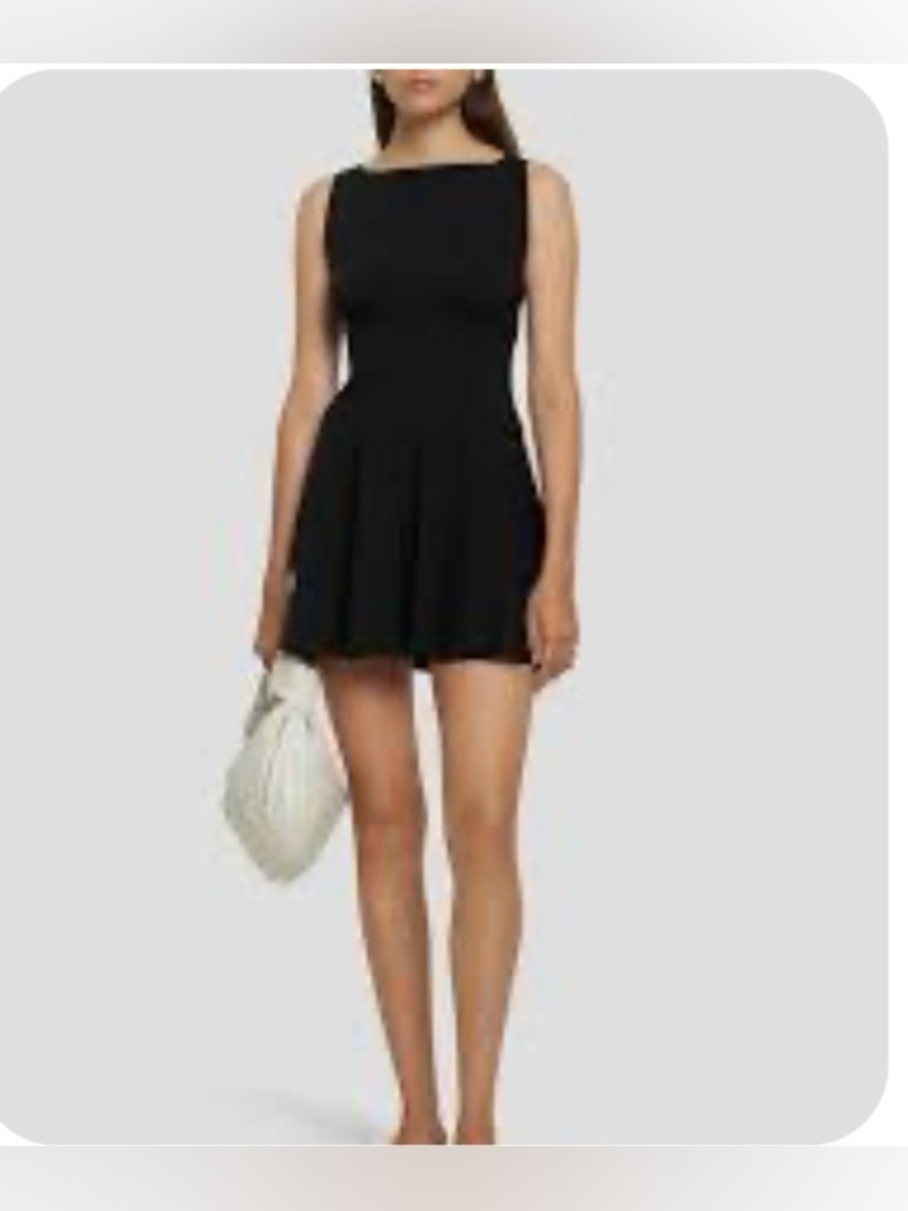 Reformation Mayve Knit Mini Dress XL NWT Sleeveless Fit/Flare Coastal Chic LBD